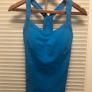Zella active wear top - aqua blue size small